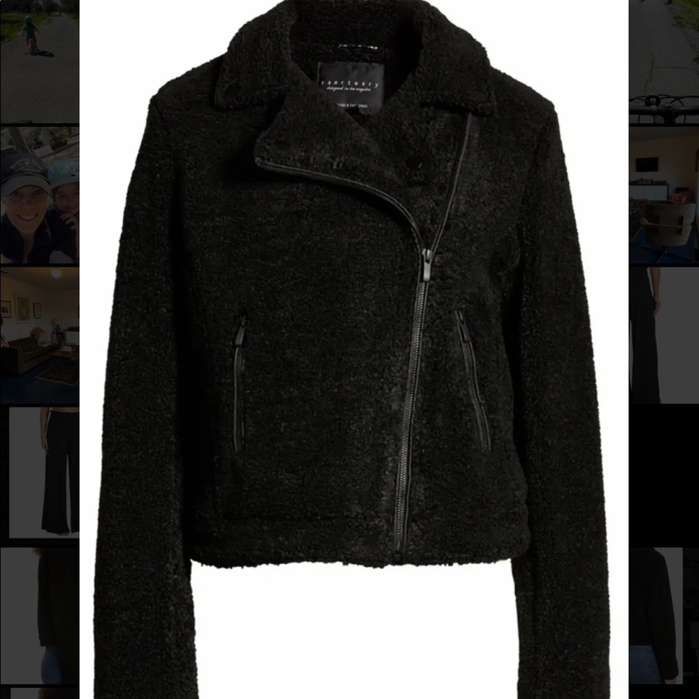 Sanctuary Moto Shearling Jacket